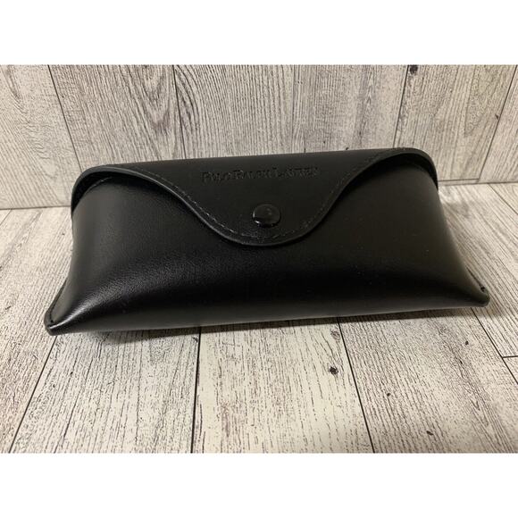 POLO Ralph Lauren BLACK LEATHER SUNGLASS EYE GLASS CASE - Picture 4 of 6